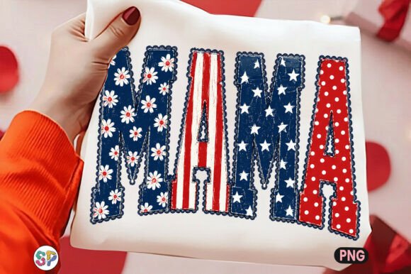 Download Floral Mama USA PNG, American Mom Shirt - Can Collection