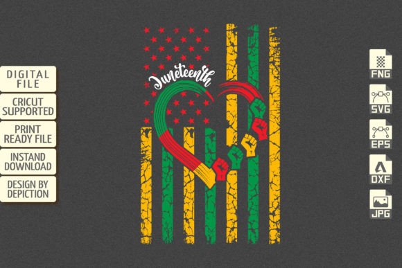Download Juneteenth American Flag Black Pride - Can Collection