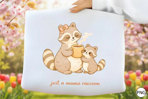 Download Cute Mama Raccoon Clipart PNG - Premium Resources