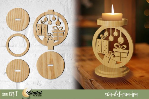 Download Chrismas Candle Holder&amp;Gifts - Can Collection