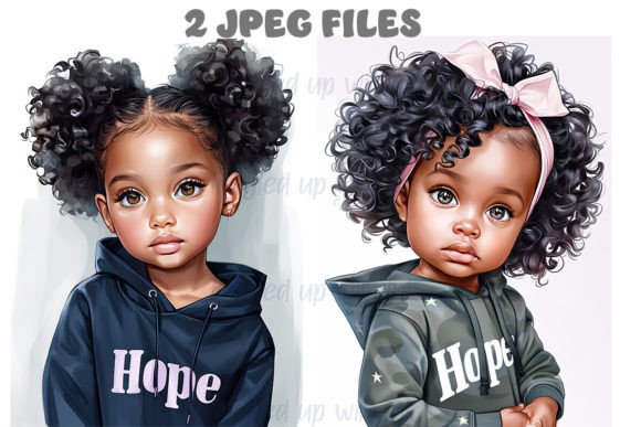 Download African American Girls Clipart Set 10 - Can Collection