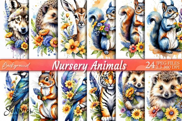 Download Nursery Animals Woodland Wall Art Bundle - Premium Resources