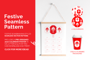 Download Festive Scandinavian Pattern - Can Collection