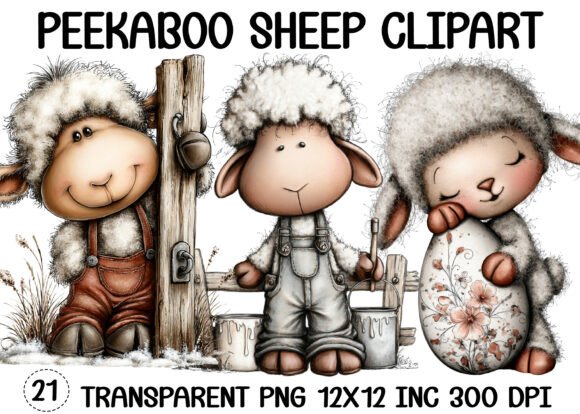 Download Peekaboo Sheep Clipart - Peekaboo Collection