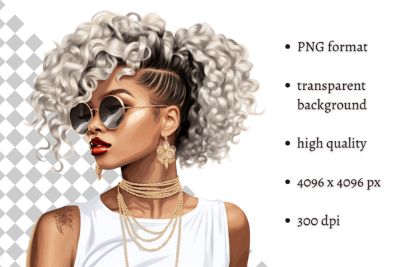 Download African American Fashion Girl Clipart - Can Collection