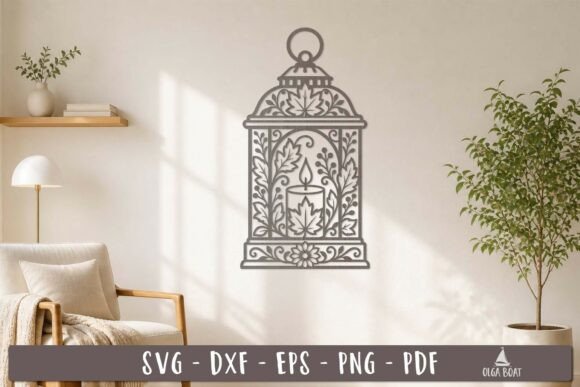 Download Lantern Candle Autumn SVG Laser Cut - Can Collection