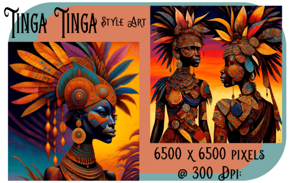 Download African Women Tinga Tinga Style - Can Collection