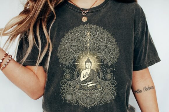 Download Golden Buddha Bodhi Tree Spiritual Art - Spiritual art Collection