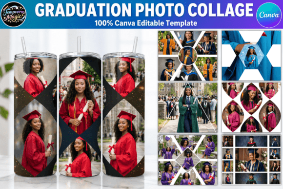 Download 30 Graduation Photo Collage CanvaTumbler - Can Collection