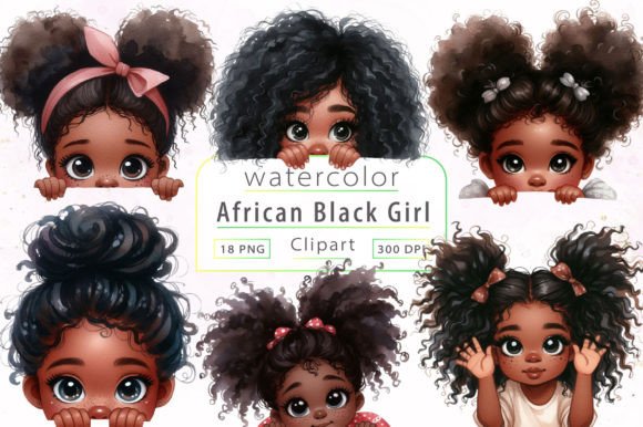 Download Peekaboo African Black Girl Clipart - Can Collection